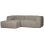 Bean chaise longue links grove melange - travertin