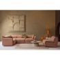 Loft tafellamp metaal/bouclé 90xø22 cm - tapenade