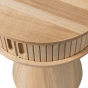 Karri nachtkastje rond hout - naturel