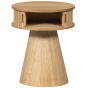 Karri nachtkastje rond hout - naturel