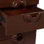 Merge ladekast 6 lades hout - bruin/rood