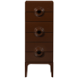 Merge ladekast 6 lades hout - bruin/rood