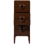 Merge ladekast 6 lades hout - bruin/rood