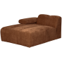Mojo chaise longue element links geweven ribstof
