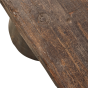 Clyde bankje hout - donkerbruin