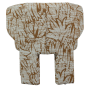 Upke fauteuil met dessin - naturel/bruin