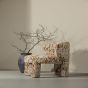 Upke fauteuil met dessin - naturel/bruin