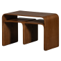 Frey multifunctionele bijzettafel - walnoot