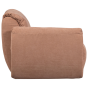 Baggy 1-zits met arm links geweven chenille - oudroze
