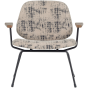 Aure fauteuil chenille - beige/zwart