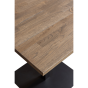 Tablo eettafel vierkant 80x80 cm - cashmere brown