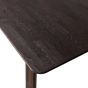 Tablo eettafel afgerond 200x90 cm - mystic brown