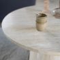 Ronde salontafel Aime - Ø70x38 cm - travertin