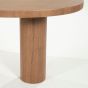 Bobbie eettafel organisch walnoot - lichtbruin