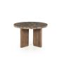 Lando salontafel rond ø60 cm marmer - bruin