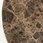 Lando salontafel rond ø80 cm marmer - bruin