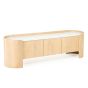 Don tv-meubel 165 cm - naturel hout/marmer