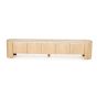 Don tv-meubel 240 cm - naturel hout/marmer