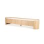 Don tv-meubel 240 cm - naturel hout/marmer