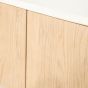 Don tv-meubel 240 cm - naturel hout/marmer