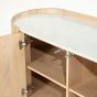 Don dressoir 165 cm - naturel/marmer