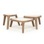 Fred salontafel organisch groot - naturel/marmer