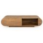 King salontafel mangohout - bruin