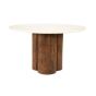 Xannni eettafel rond ø130 cm - bruin