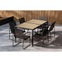 Akira tuintafelset - zwart/bruin