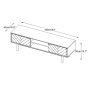 Calvi eiken tv-meubel - 160 cm - naturel