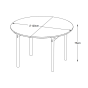 Leif ronde eiken eettafel - Ø120 cm - naturel