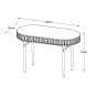 Leif eiken bureau - 120 cm - naturel