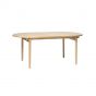 Leif eiken eettafel - 100 x 190 cm - naturel