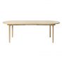 Leif eiken eettafel - 100 x 190 cm - naturel