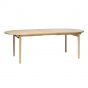 Leif eiken eettafel - 100 x 190 cm - naturel