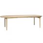 Leif eiken eettafel - 100 x 190 cm - naturel