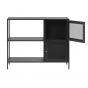 Sigurd metalen dressoir - 2 deurs - 100 cm - zwart
