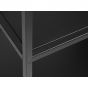 Sigurd metalen dressoir - 2 deurs - 100 cm - zwart