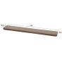 Marino wandplank - 120 cm - acaciahout - bruin