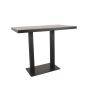 Restaurant/Bartafel 120x70x92 cm - straight edge - zwart