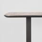 Restaurant/Bartafel 120x70x92 cm - sloppy edge - zwart