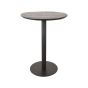 Restaurant/Bartafel Ø70x92 cm - sloppy edge - zwart