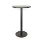 Restaurant/Bartafel Ø70x108 cm - sloppy edge - zwart