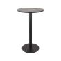 Restaurant/Bartafel Ø70x108 cm - sloppy edge - zwart