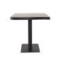 Restauranttafel 70x70x74 cm - tree edge - zwart