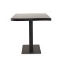 Restauranttafel 70x70x74 cm - tree edge - zwart