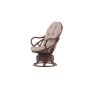 Chloe loungestoel  - walnoot - rattan