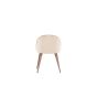 Zako eetkamerstoel - met naturel poot - velvet - beige