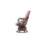 Chloe loungestoel  - walnoot - rattan