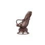 Chloe loungestoel  - walnoot - rattan